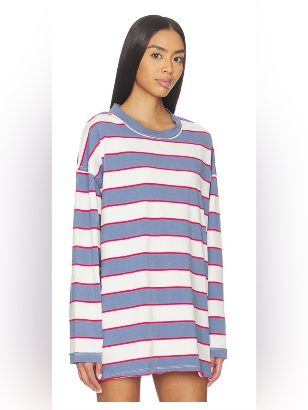 Lioness Horizon Long Sleeve | dusty blue stripe A5 - Picture 4 of 6